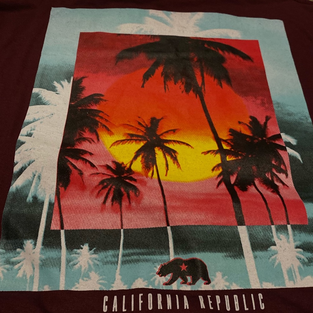 maroon california republic long sleeve 🎆